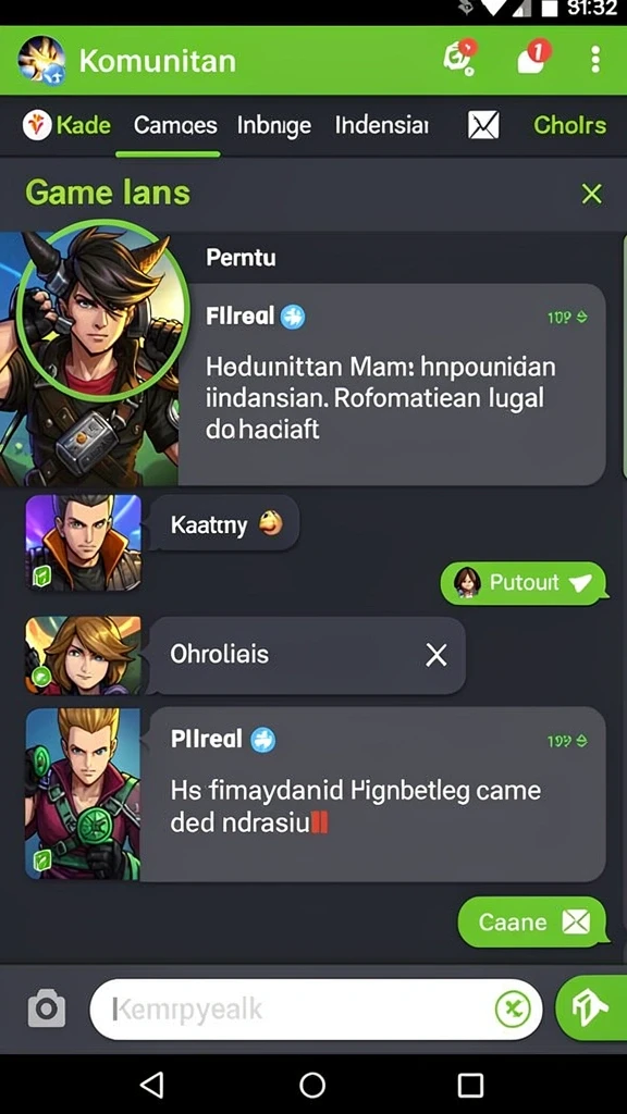 dan777 - Tangkapan layar memperlihatkan menu item dan reward.